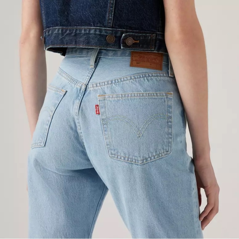 Levis 501 Original Cropped Women’s jeans size 26 ojaj luxor ra - light wash
